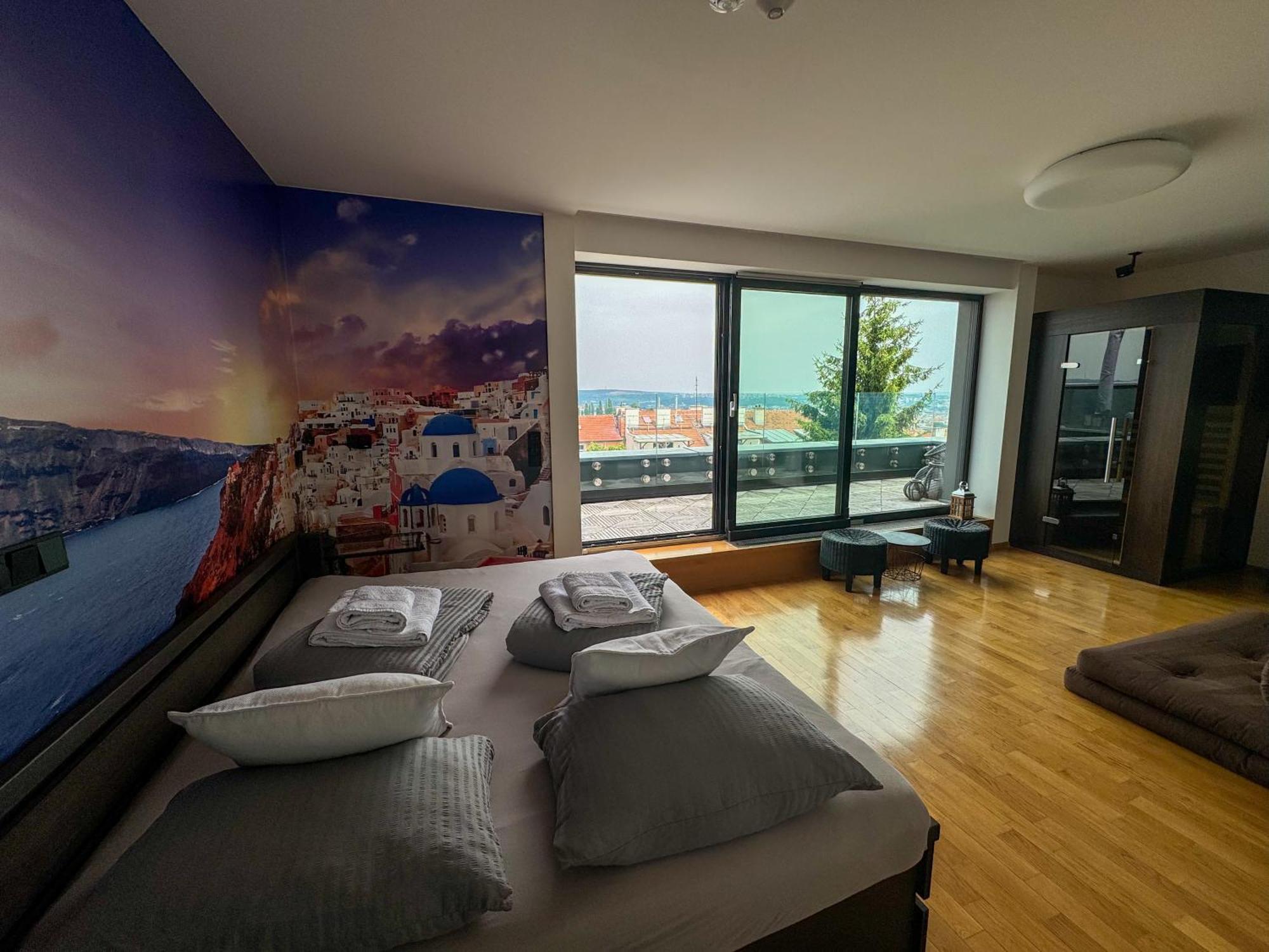 Apartman Se Saunou A Terasou S Vyhledem Na ブルノ エクステリア 写真